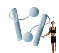 Cuerda de saltar, cuerda de saltar de velocidad pesada con contador digital, construcción de ABS y goma termoplástica, equipo profesional de ejercicio en interiores para entrenamiento cardiovascular