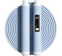 Cuerda de saltar de conteo digital de 3 m con pantalla LCD para realizar un seguimiento eficaz de los conjuntos de repeticiones y el progreso del entrenamiento (azul)