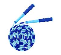 Cuerda de saltar de longitud ajustable, cuerda de saltar segmentada colorida con cuentas suaves para fitness, ejercicio, saltar para niños, saltar segmentado suave, práctico salto