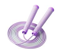 Cuerda de saltar de longitud ajustable para entrenamiento de fitness y resistencia con mango de goma antideslizante para niños y niños que no se doblan