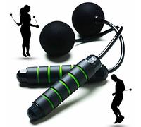 Cuerda de saltar inalámbrica con peso, cuerda de saltar de longitud ajustable, cuerda de saltar sin cuerda para cuerpo de playa, elimina el cuerpo de papá con la cuerda de saltar para interiores,