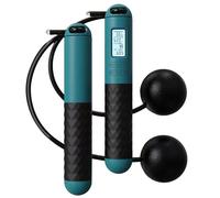 Cuerda de saltar inalámbrica | Cuerda de salto inalámbrica digital | Cuerda de saltar ponderada TPU | Ergonómico Grip LCD Counter para seguimiento de saltos de calorías Cardio Balance Agility Gym en
