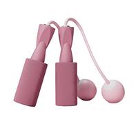 Cuerda de saltar inalámbrica para gimnasio, ejercicio, fitness, cuerda de saltar pesada para niños, diámetro de la bola: 3,2 cm, rosa, diámetro de la bola: 3,2 cm, rosa, 13,4 x 3,3 cm