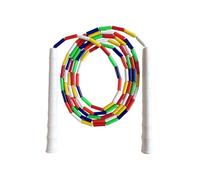 Cuerda de saltar ligera con cuentas para niños, cordón ajustable para mango texturizado, coordinación, desarrollo, fitness, coordinación, cuerda de saltar