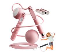 Cuerda de saltar para contar, seguimiento de datos con rodamientos de bolas, cuerda de saltar pesada con contador, para gimnasio, viajes, hogar, parque, dormitorio, damas, hombres, adolescentes