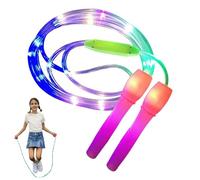 Cuerda de saltar para niños | Colorida cuerda de saltar LED | Equipo de entrenamiento antideslizante, resistente al desgaste, accesorios deportivos para niños, adultos, niños, niñas y