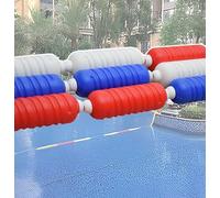 Cuerda de seguridad ajustable de 135 pies, divisor flotante con flotadores en espiral, ideal para natación, competiciones, aguas poco profundas/profundas, uso en la playa, duradera y fácil de instalar