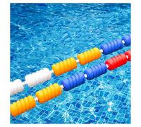 Cuerda de seguridad ajustable para piscina de 39.4 pies - Divisor flotante duradero con ganchos de acero inoxidable para una seguridad segura en la piscina - Ideal para equipos de seguridad de piscina