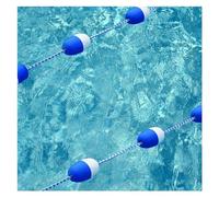 Cuerda de seguridad ajustable para piscina, divisor de carril de 55 pies, cordón flotante profesional para seguridad de piscina, secciones fuera de zonas peligrosas, ideal para piscinas y