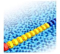 Cuerda de seguridad flotante ajustable con flotadores flotantes, barrera duradera para piscinas interiores y exteriores, mejora la visibilidad para la seguridad de piscinas de niños y adultos