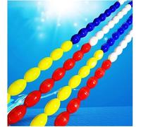 Cuerda de seguridad for piscina, separador de carriles flotante, cordón flotante for piscinas, separador de carriles, manantiales, bancos de, parques acuáticos, zonas peligrosas separadas(19.69ft/6M)