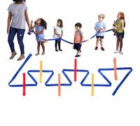 Cuerda de Seguridad Infantil - Colorida Cuerda de Paseo con Sección de Transición Desmontable | Correa Ligera con Anillas Seguras para Guardería, Jardín de Niños, Excursiones y Actividades al Aire Lib