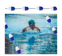 Cuerda de seguridad para piscina con ganchos, línea flotante de alta visibilidad para asegurar zonas peligrosas en parques acuáticos, hoteles y hogares