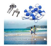 Cuerda de seguridad profesional para piscina flotante para división de playa profunda/poco profunda, líneas de carril de carreras duraderas de 30 pies a 328 pies, ideal para piscinas privadas y