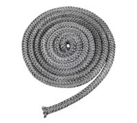 Cuerda de sellado de fibra de vidrio de alta temperatura para puerta de estufa de leña y junta de chimenea, cuerda resistente al calor de 2 m para quemadores de leña, estufas de pellets, calderas y (8