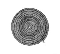 Cuerda de sellado de puerta de estufa de fibra de vidrio con kit, cable de junta de quemador de leña para quemador de leña, chimenea, caldera, estufa de pellets y horno industrial (2,5 m x 14 mm)