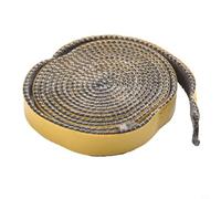 Cuerda de sellado de vidrio para estufa, 2,5 m x 18 mm x 3 mm, junta de fibra de vidrio de alta resistencia para quemadores de leña, calderas, hornos, Kil