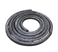 Cuerda de sellado trenzada Empaquetadura de compresión grafito flexible (3 x 3 mm - 12, longitud 1 m a 10 m), unidad(5metersX6MMX6MM)