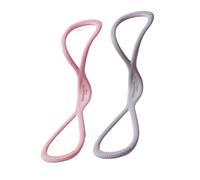 Cuerda de silicona altamente elástica para entrenamiento de fitness y estiramiento muscular con diseño de 8 formas, cuerda de yoga de silicona altamente elástica