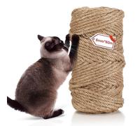 Cuerda de Sisal 60m x 6mm Corde en Fibre chanvre naturelle Cuerda Rascador para Gatos Natural, pour la décoration de Jardin Accesorios Bricolaje Manualidades