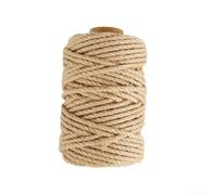 Cuerda de sisal de 50 m de fibra natural para árbol rascador DIY | Fibras naturales para mascotas, ideal para afilar las garras, rollo de 50 m, manejable