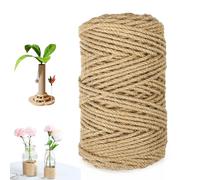 Cuerda de sisal para árbol rascador, 100 m x 4 mm, cuerda de paquete, resistente al desgarro, cuerda de yute natural, cuerda de sisal, cuerda de jardín para manualidades, cuerda rascadora, decoración