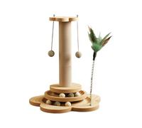 Cuerda de sisal para gatitos después de arañazos con varios juguetes para rastro de gato para juguete proteger sus muebles Sisal Scratch Post