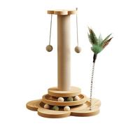 Cuerda de sisal para gatitos después de arañazos con varios juguetes para rastro de gato para juguete proteger sus muebles Sisal Scratch Post