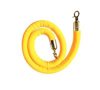 Cuerda de soporte, 2 piezas de cuerdas de barrera, con ganchos, perfecta for eventos, lugares y espacios públicos(Gold Hook,1.2m/4ft)