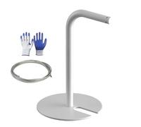 Cuerda de soporte, barreras de control de multitudes de acero inoxidable con base en forma de U apilables para galerías de arte y hoteles.