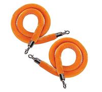 Cuerda de soporte de alta calidad de 6 pies para control de multitudes, 2 barreras de terciopelo resistente para planificación de eventos de alfombra roja y soluciones de gestión de colas