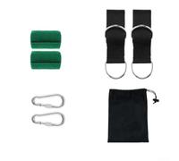 Cuerda de suspensión de nailon para exteriores con hebillas, correas colgantes de longitud ajustable para jardín y patio, incluye almohadillas de protección para árboles (1,5 m A)