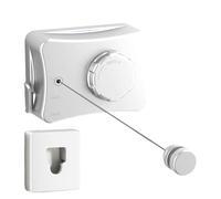 Cuerda De Tendedero Retráctil Interior - 5.1 m Cuerda para Tender Montada En Pared,Cuerdas De Tendedero Retráctiles Interior,para Viajar Ducha Hogar Apartamento Balcón