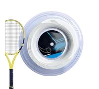 Cuerda de tenis, juegos de pelota de líneas elásticas, multifuncional, 200 m, suave, 9.06 x 9.06 x 1.57 pulgadas, cuerda de raqueta amigable con los brazos, portátil de alto rendimiento para práctica