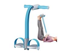 Cuerda De Tensión Con Pedal - Bandas De Yoga Con Contador De Voz, Entrenador De Resistencia Ajustable | Equipo Abdominal Multifuncional Para Jóvenes, Adultos Y Personas Mayores En El Hogar