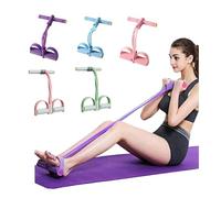 Cuerda de tensión multifunción, banda de resistencia de pedal de 6 tubos, cuerda de tensión elástica para yoga, para estiramientos de abdomen, cintura, brazos, piernas, adelgazamiento, entrenamiento
