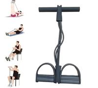 Cuerda de tensión Multifuncional, Equipo de Entrenamiento de Abdominales, 21 Bandas de Resistencia para Fitness, Extractor de Tobillo con Pedal de 4 Tubos, Banda de Resistencia para Pedal con asa, CU