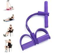 Cuerda de tensión Multifuncional, Equipo de Entrenamiento de Abdominales, 21 Bandas de Resistencia para Fitness, Extractor de Tobillo con Pedal de 4 Tubos, Banda de Resistencia para Pedal con asa, CU