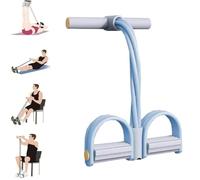 Cuerda de tensión Multifuncional, Equipo de Entrenamiento de Abdominales, 21 Bandas de Resistencia para Fitness, Extractor de Tobillo con Pedal de 4 Tubos, Banda de Resistencia para Pedal con asa, CU