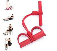 Cuerda de tensión Multifuncional, Equipo de Entrenamiento de Abdominales, 21 Bandas de Resistencia para Fitness, Extractor de Tobillo con Pedal de 4 Tubos, Banda de Resistencia para Pedal con asa, CU