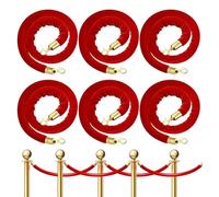 Cuerda de terciopelo de alta calidad con fuerte hoo, control de multitudes de 1,2 m, para cola en eventos, cuerda de soporte para planificación de eventos y control de línea