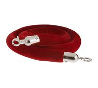 Cuerda de terciopelo rojo con ganchos dorados/plateados, cuerda de barrera de control de multitudes de 2 a 12 pies, divisor de eventos para gestión de colas, guía de visitantes y seguridad
