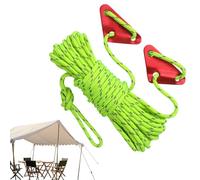 Cuerda de tienda | Línea de tensión de 10 metros con tensor de aluminio - Cuerda antiviento Accesorios de camping resistentes para exteriores senderismo escalada jardín