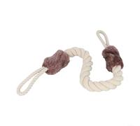 Cuerda de tope de puerta para seguridad en el hogar, con protector de dedos para proteger a bebés y mascotas de lesiones por golpes de puerta (marrón)