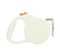Cuerda de Tracción Ajustable para Mascotas, Correa para Perro Extensible Automática y Resistente, Botón de Freno de una Mano para Perros Pequeños y Medianos (White)