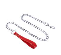 Cuerda de tracción de metal flexible de 180 cm para perros de hasta 30 kg, correa de cuerda de tracción con collar para caminar al aire libre, correas para perros grandes, resistentes y juego de