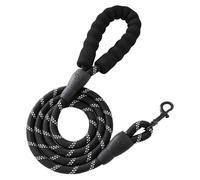 Cuerda de tracción para perros - Cinturón de tracción para mascotas reflectante, cuerda de nailon para perros con mango acolchado para perros medianos y grandes