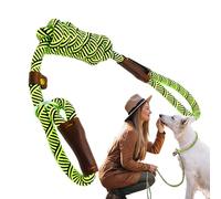 Cuerda de tracción para perros grandes, cinturón de cuerda de tracción, cuerda larga para perro, longitud ajustable, cómoda cuerda acolchada para entrenamiento de caminata