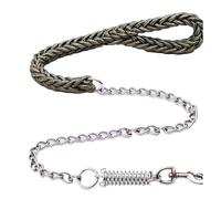 Cuerda de tracción tejida de ocho hebras a prueba de explosiones para perros pequeños, medianos y grandes (verde, M)