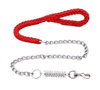 Cuerda de tracción tejida de ocho hebras a prueba de explosiones para perros pequeños, medianos y grandes (rojo, M)